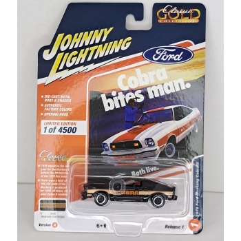 Johnny Lightning 1:64 Ford Mustang Cobra II 1978 black